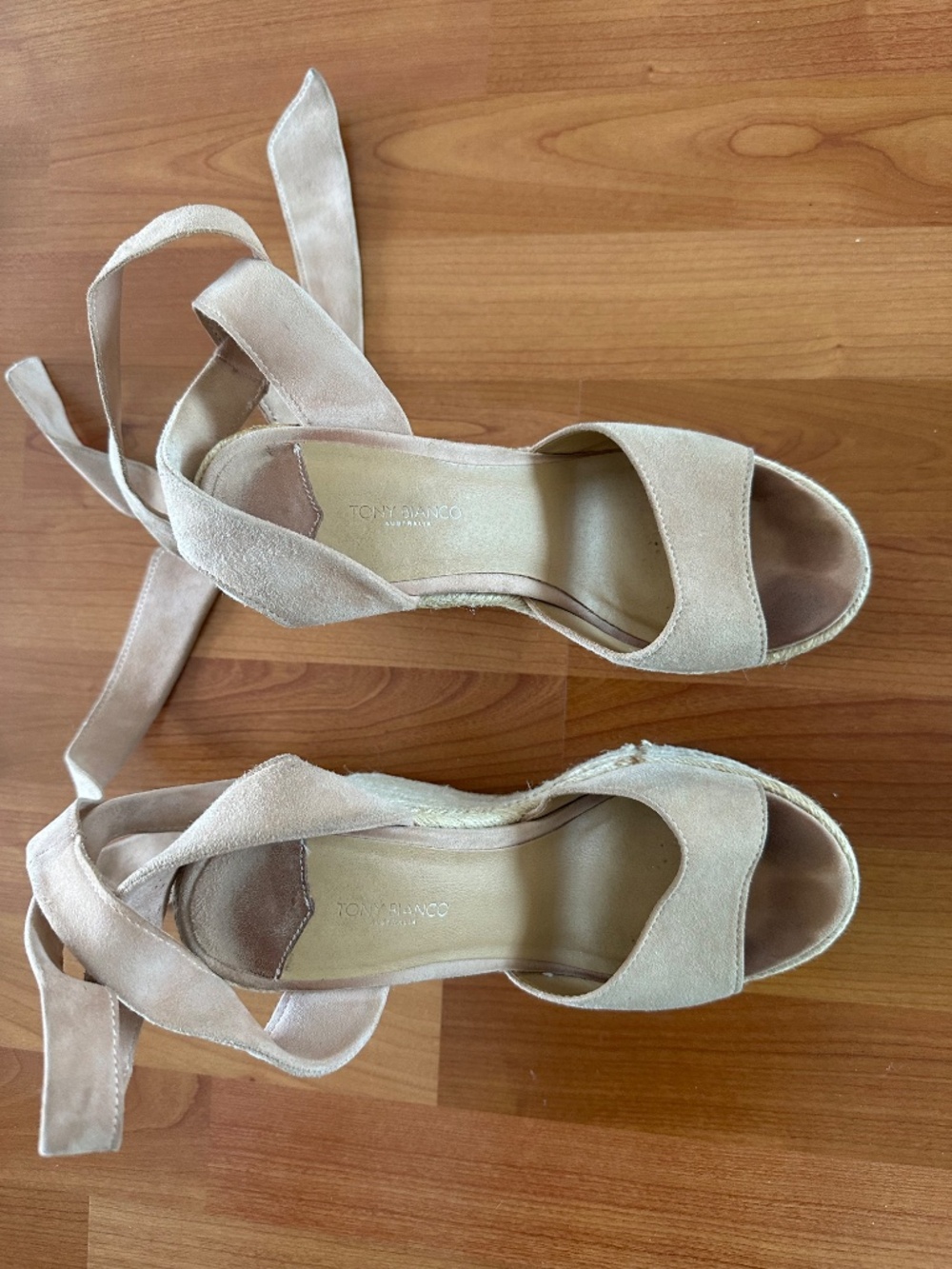 Tony Bianco Barca Pink Suede Platform Sandals | Size 38 / 7.5 - Picture 5 of 5